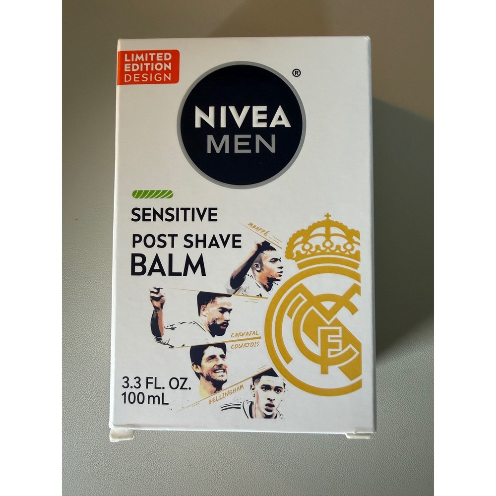Nivea Men Sensitive Post Shave Balm Limited Edition Real Madrid 3.3oz 100mL